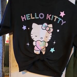 Hello Kitty Black Graphic T-Shirt
